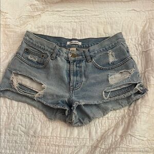 Billabong Distressed Jean Shorts